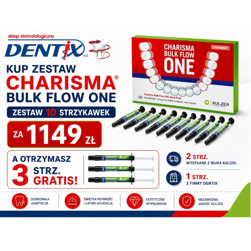 PROMOCJA ZESTAW CHARISMA BULK FLOW ONE 10 X 2G.+3 X BULK FLOW ONE 2G.