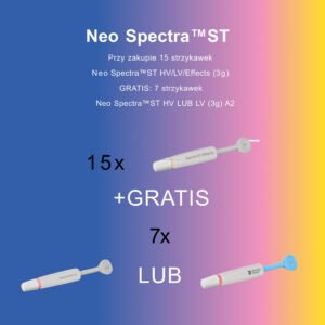PRZY ZAKUPIE 15 x NEO SPECTRA ST  3G. A OTRZYMASZ : 7 x NEO SPECTRA ST A2 LV/HV  3G. /DENTSPLY SIRONA/