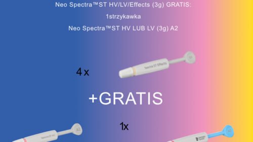 PRZY ZAKUPIE 4 x NEO SPECTRA ST  3G.  A OTRZYMASZ : 1 x NEO SPECTRA ST A2 LV/HV  3G. /DENTSPLY SIRONA/