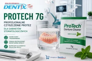 ProTech 7g proszek do czyszczenia protez zębowych w saszetce dostępny w sklepie stomatologicznym Dentix.pl