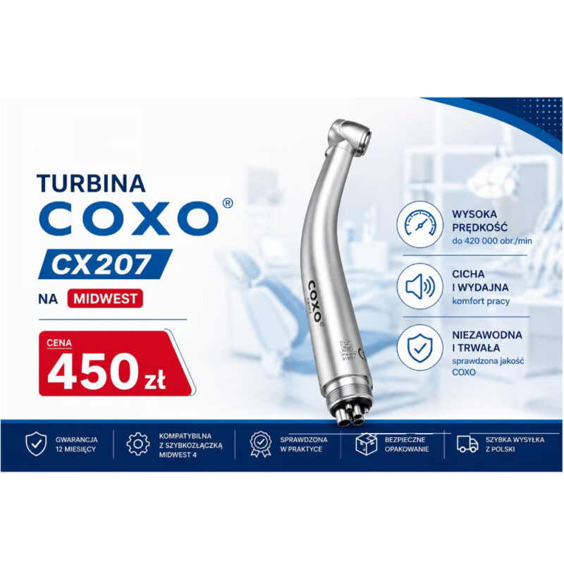 TURBINA STOMATOLOGICZNA CX-207 /COXO/