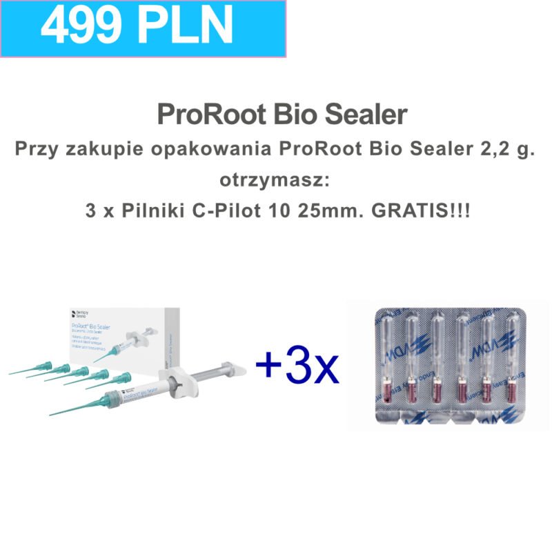 PROMOCJA: KUP PROROOT BIO SEALER  /DENTSPLY SIRONA/ A OTRZYMASZ 3 x C-PILOT 10 25MM. GRATIS!!!